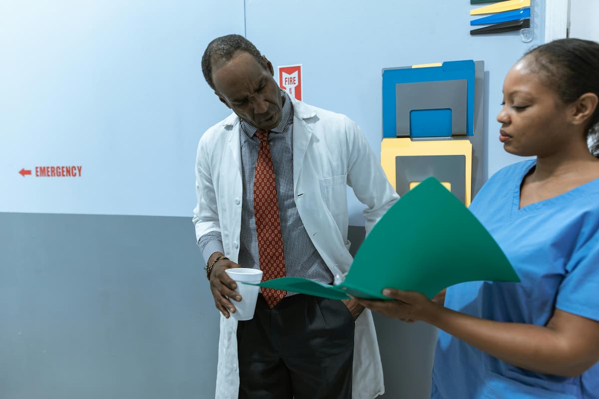 Healthcare team collaborating with TamamHealth platform
